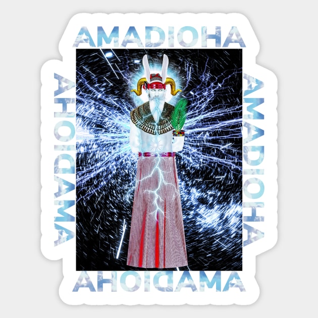 Igbo / African God : AMADIOHA By SIRIUS UGO ART Sticker by uchenigbo